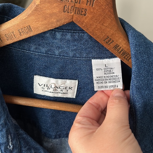 VINTAGE NWT Deadstock 90s Villager Sport Western Denim Jacket - Picture 3 of 9